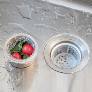 Disposable kitchen sink strainer mesh bag, garbage filter for washing vegetable basin sink drain.