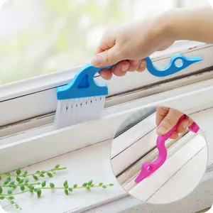 Swan shaped groove cleaning brush for window tracks, handheld crevice cleaner for home daily use.