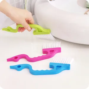 Swan-shaped handheld groove crevice cleaning brush for kitchen bathroom window tracks keyboard
