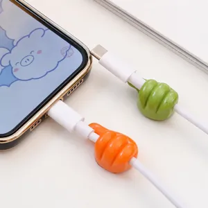 Soporte de cable con forma de pulgar adhesivo organizador de alambre clip escritorio