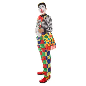 Déguisement clown cosplay adulte costume de fête spectacle cirque amusant avec masque