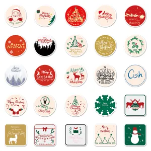 Kerst waterdichte stickers set, schattige vakantie graffiti stickers voor telefoon en koffer.