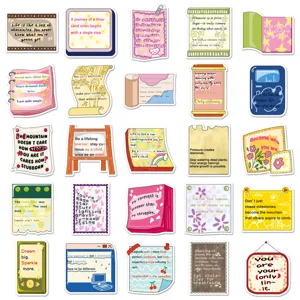 Motivational English quote stickers, aesthetic positive energy planner and journal decor.