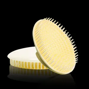 Brosse de Massage du Cuir Chevelu en Plastique Épurateur de Cuir Chevelu Peigne de Massage Portable Brosse à Shampooing