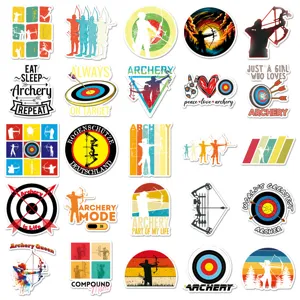 50 pcs archers theme waterproof graffiti stickers for phone laptop and luggage decoration.