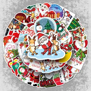 Christmas Graffiti Stickers Waterproof Decals For Skateboard Water Bottle Luggage Laptop Aesthetic Cartoon Party Decoration