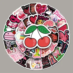 Rote Serie Graffiti Aufkleber Wasserdicht PVC Cartoon Abziehbilder Für Laptop Koffer Auto Skateboard Handy
