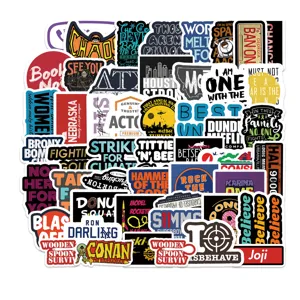 54 Stk. Verschiedene Graffiti Vinyl Aufkleber Wasserdichte Sticker fur Laptop Koffer Auto