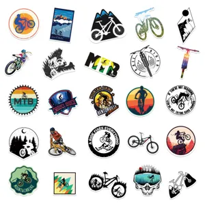 Autocollants VTT étanches en vinyle stickers pour skateboard valise vélo 50 pièces