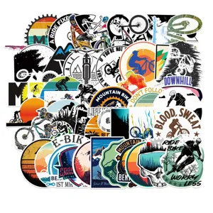 Lot de 50 autocollants de graffiti de velo, stickers etanches en vinyle pour skateboard et valise.