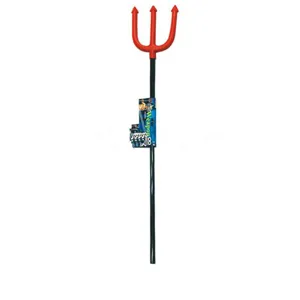 Halloween roter Teufel Dreizack Requisite 120cm Kunststoff Party Kostüm Zubehör
