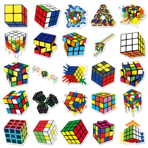 Autocollants graffiti cube Rubik esthétiques vinyle bricolage imperméable coque de téléphone.