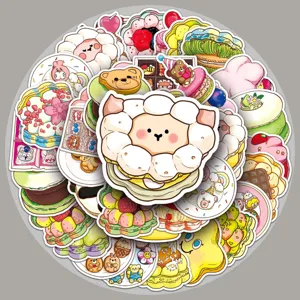Macaron Cake Cartoon Graffiti Stickers Waterproof Vinyl Decals For DIY Journal Laptop Luggage Phone Case