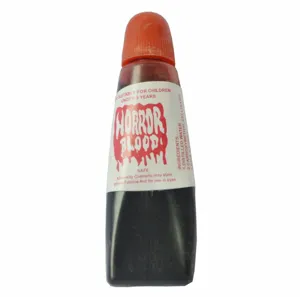 Fausse bouteille de sang d'Halloween accessoire pour fête costumée maquillage effets spéciaux horreur
