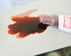 Fête d'Halloween faux sang de vampire accessoire de maquillage liquide réaliste