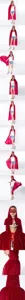 Red velvet hooded cape for adults, perfect for Halloween cosplay, costume parties, and stage shows.