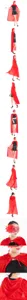 Halloween adult cosplay hooded cloak cape red stage performance costume for women