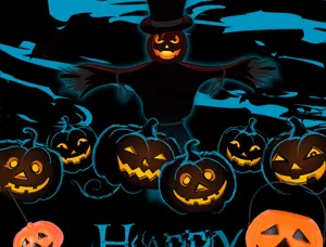 Halloween plastic pumpkin bucket detail view, perfect party candy container decoration prop.
