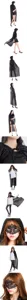 Halloween adult cosplay hooded cloak cape long black costume stage performance dress outfit