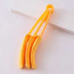 Cepillo de limpieza para persianas microfibra plumero para contraventanas aire acondicionado