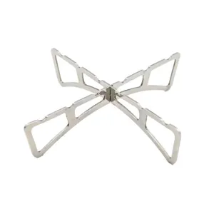 Stainless steel cross camping stove rack portable folding pot stand kitchen steaming shelf