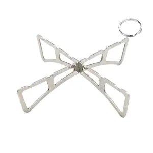 Stainless steel cross camping stove rack portable outdoor cookware stand pot holder main