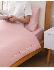 Duvet cover fastener pink round anti-shift holder sheet clips bedding grippers home use
