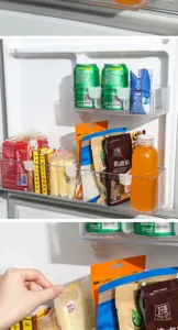 Refrigerator storage divider clips adjustable fridge side door partition plastic organizer for food