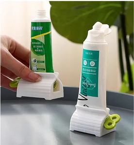 Automatic toothpaste dispenser lazy facial cleanser press manual toothpaste clip creative squeezer
