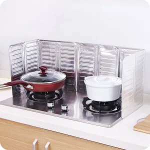 Pare-eclabousse de cuisine feuille d aluminium protection plaque cuisson isolante domestique