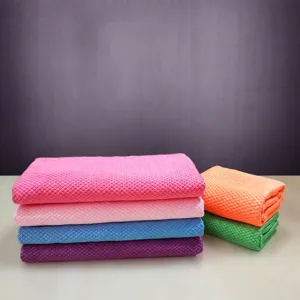 Multipurpose microfiber cleaning cloths fish scale design absorbent lint free glass wiping