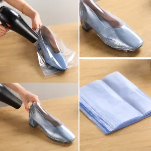 Wärmeschrumpfende Schuhfolie Beutel für staubfreie Aufbewahrung, transparente Hüllen schrumpfen.