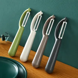 Multifunctional Fruit Vegetable Peeler Stainless Steel Blade Plastic Handle