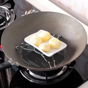 Edelstahl Dampfgareinsatz zum Kochen, hitzebeständiger Abtropfständer für Küchengeschirr.
