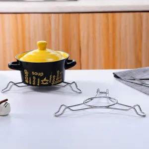 Edelstahl pentagonal Hitzeschutz Dampfgarer Gestell für Küche Kochen Töpfe und Schüsseln.