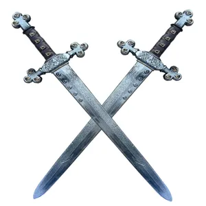 Halloween Plastikschwert Spielzeug Ritter Kreuz Rose Kostüm Waffe Requisite Für Kinder Cosplay Party Rollenspiel Verkleiden