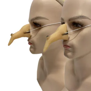 Drôle de fête d'Halloween nouveauté nez accessoire vinyle animal sorcière nez élastique.