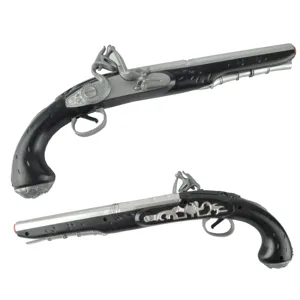 Pistolet pirate en plastique jouet accessoire de costume pour fête d'Halloween cosplay.