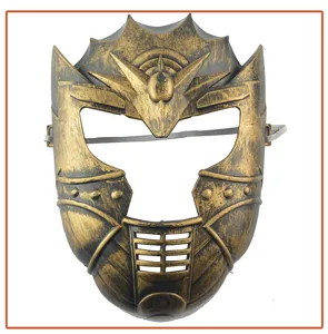 Maschera armatura in plastica per bambini retro oro cosplay accessorio festa Halloween
