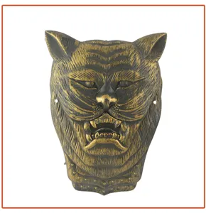 Vintage tiger hoofd schild plastic speelgoed rekwisiet voor cosplay en kinderfeestjes