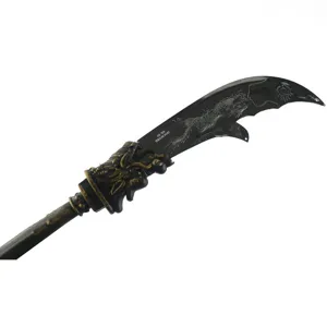 Arma giocattolo Guan Dao in plastica oggetto di scena per giochi di ruolo drago.