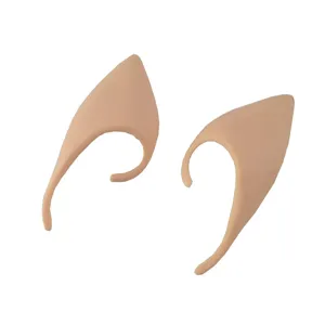 Paar helle Haut Elfenohren fuer Halloween Party Cosplay Kostuem Verkleidung Fee Monster Requisiten