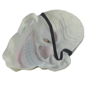 Halloween gruselig Horror Clown Maske Party Kostuem Requisite mit elastischem Band Rueckansicht