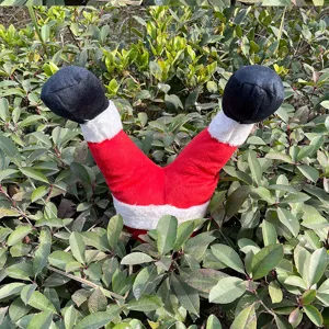 Lustige Weihnachtselfen Beine Plüsch Dekoration für Weihnachtsbaum Garten Tür Fenster Deko