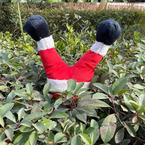 Weihnachten verrückte Elfenbeine Dekoration für Garten Hof draußen Plüsch Hängedeko Party Requisite