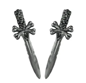Plastic pirate dagger toys Halloween skull bone weapons party photo props decoration