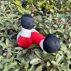 Weihnachten Elfenbeine Plueschtier Gartendeko Outdoor rot weiss Urlaubs Party Requisite