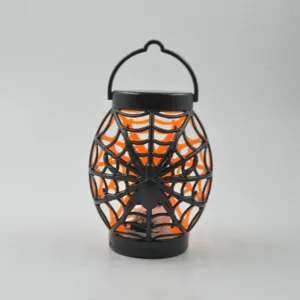 Halloween LED spinnenweb lantaarn hangende feestdecoratie voor binnen en buiten.