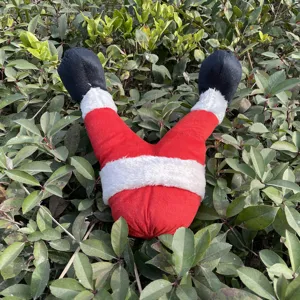 Weihnachten Weihnachtsmann Beine Elfenfüße Dekorationen Für Garten Hof Weihnachtsbaum Ornamente Hängende Plüsch Feiertags Party Dekor