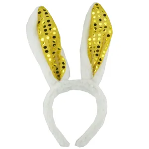 Plüsch Hasenohren Haarreif, süße Kaninchen Haarschmuck für Party und Urlaub Verkleidung.